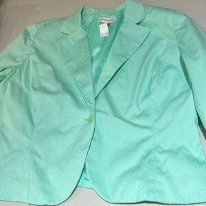 EUC Like New Chadwick’s Sea-foam Green Color Jacket Size 16